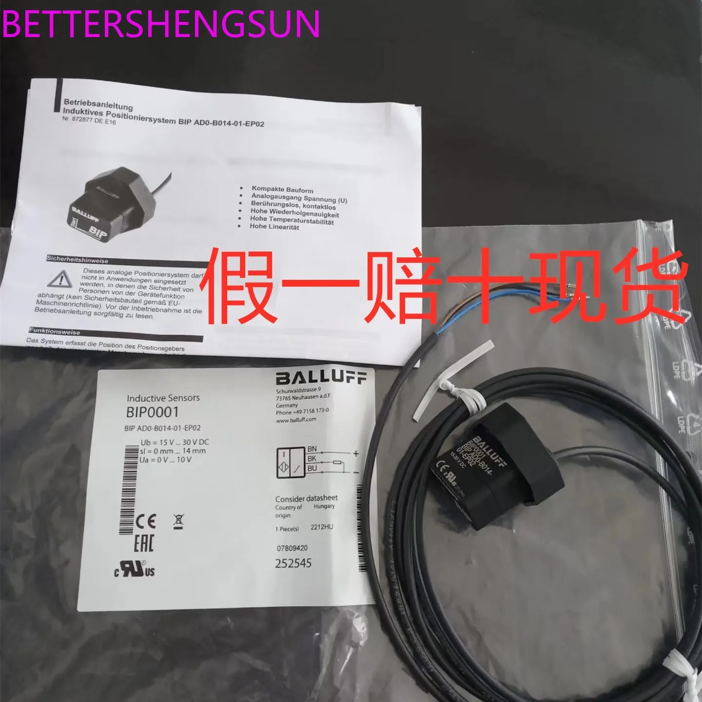 

Brand New Original Authentic Product Sensor Bip0001 BIP AD0-B014-01-EP02