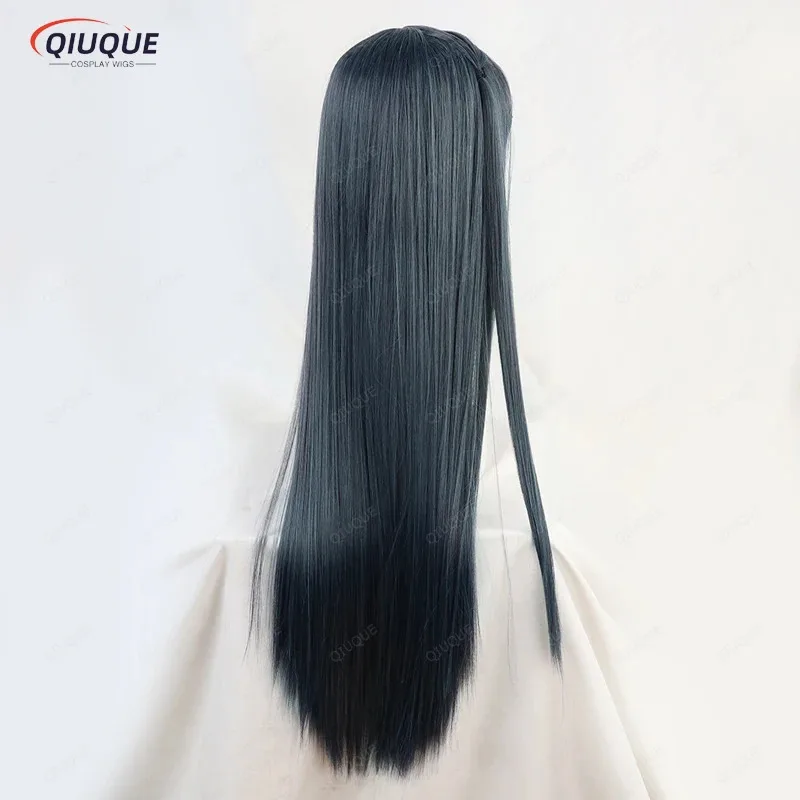 

asdh8@Anime Love Live!Yuki Setsuna Cosplay Wig Long Dark Blue Heat Resistant Synthetic Hair Party Wigs + Free Wig CapCOSda@