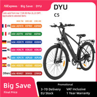 DYU C5 Electric Bicycle 250W Brushless Motor 48V10AH Built-in Lithium Battery E-bike 27.5 Inch Tire Adult Urban Electric Bike