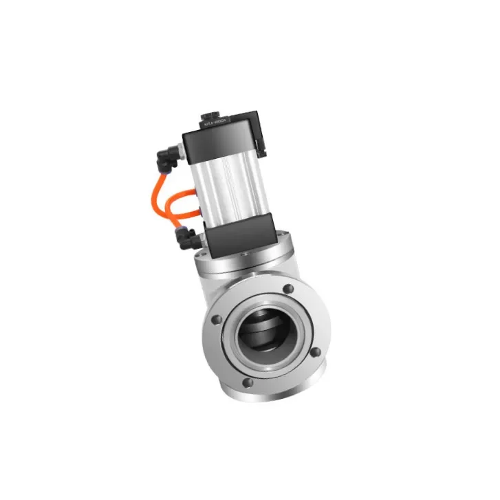 Good sealing GDQ-S400b Stainless Steel Pneumatic High vacuum baffle valve with Stainless steel bellows