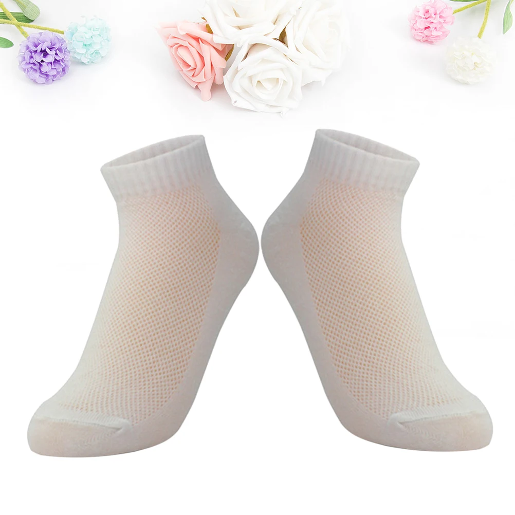

10 Pairs Disposable Cotton Socks Breathable Soft Portable Stretchy Socks For Travel Business Outdoor Sport Eco Friendly Compact
