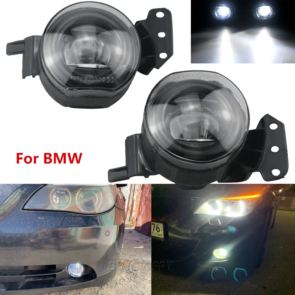 

Led lens Fog Light For BMW E60 E90 E63 E46 323i 325i 335i 328i 525i 530i 545i 550i Headlights Front Driving Fog Lamp Accessories