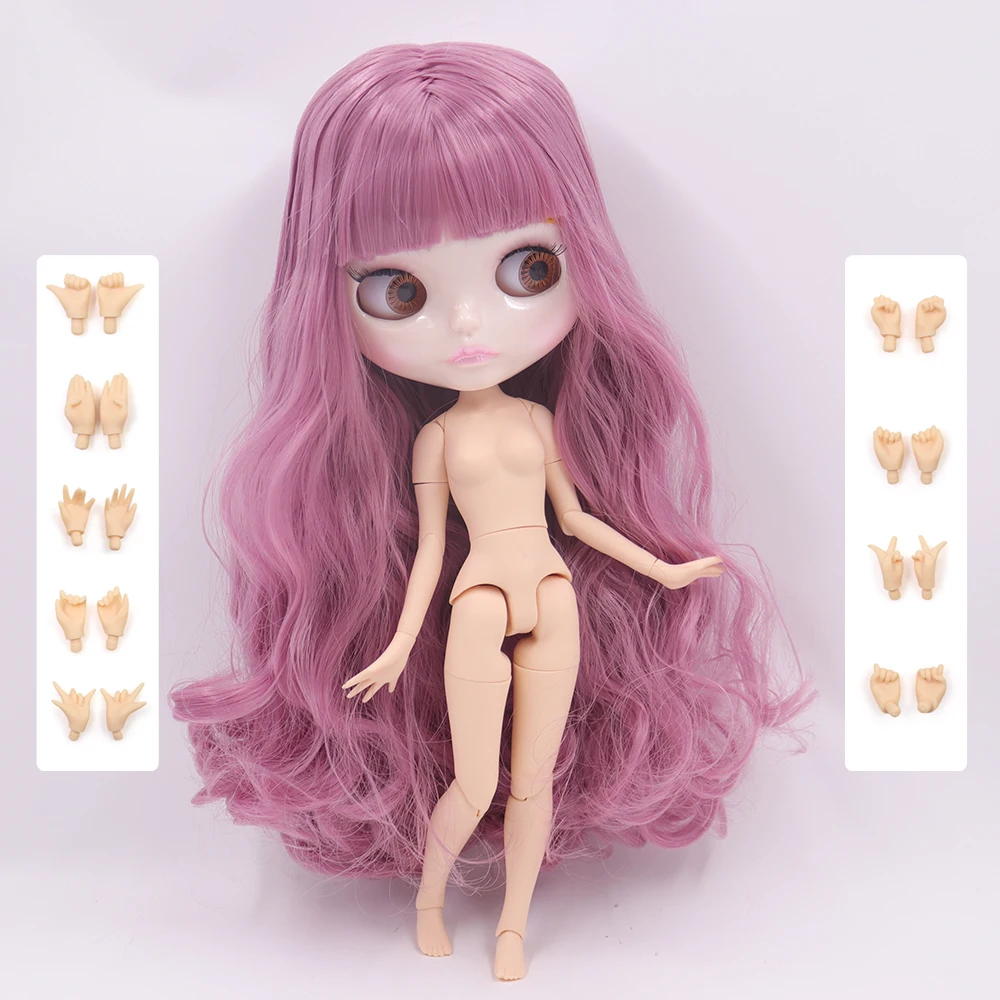 ICY DBS Blyth Doll 1/6 Joint Body 30CM BJD toys Natural shiny face with extra hands AB DIY Fashion Dolls girl gift image 3