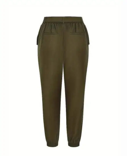 2025년 신상 하이웨이스트 솔리드 컬러 캐주얼 팬츠, 패셔너블 여성 의류, 슬림하고 인기 있는 여성 팬츠