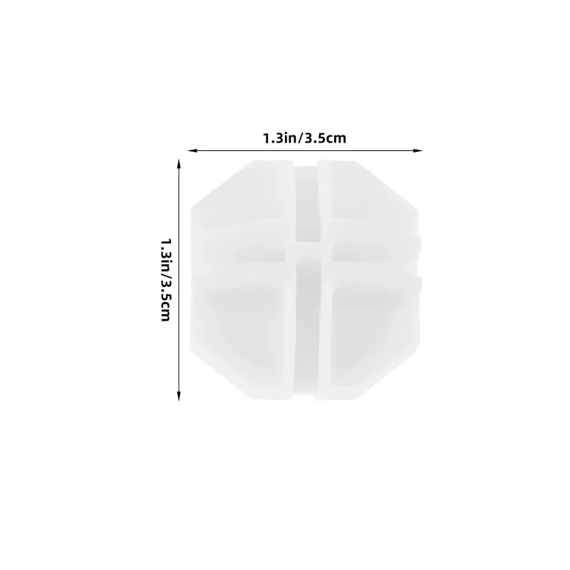 10Pcs Ball-Type White Clips for Wire Grid Cube Shelving Closet Organizer Multi-Slot Storage Cabinet Buckle Compact Design
