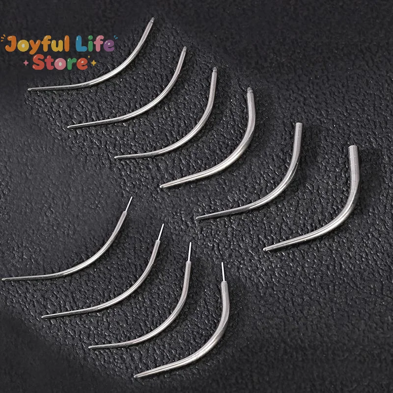 Hot 10pcs Stainless Steel Insertion Pin Taper Guide Rod Piercing Stretching Tool For Internally & Externally Threaded Jewelry