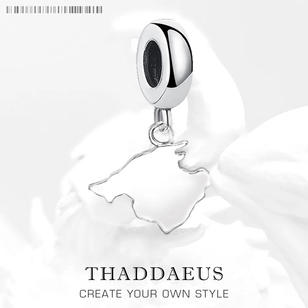 

Mallorca Charm Pendants Pure 925 Sterling Silver Spanish Island Trendy Relaxing Holiday Gift For Women Men Jewelry