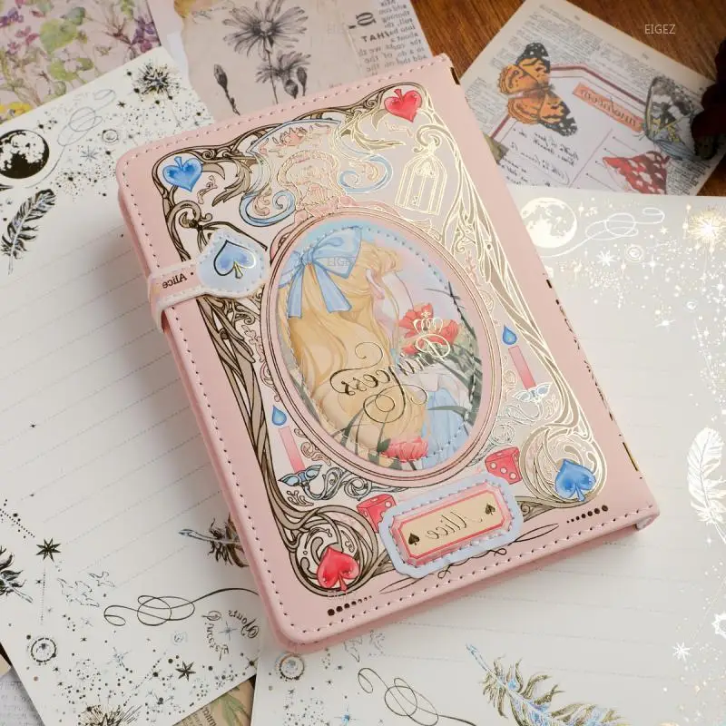 Retro Fairy Tale Butterfly Notebook Art Handbook for Girls Simple Style Handbook Notebook Agenda Planning