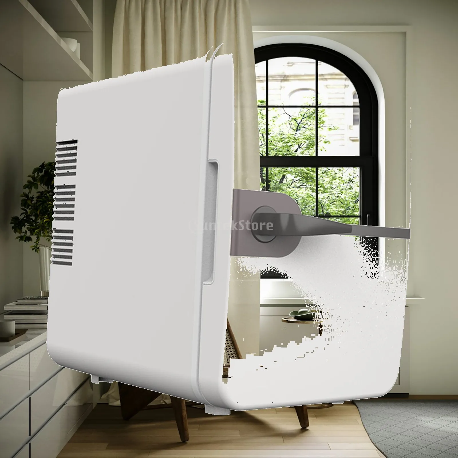 6L Mini Fridge USB Power Supply Valentines Day Gifts Freestanding Beverage Refrigerator Cooler for Car Small Place Divers Bar