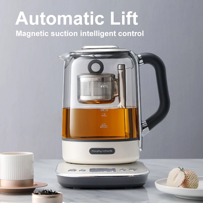 Morphy Richards Electric Kettle Tea Maker Home Multifunctional 1.7L Automatic Lifting Tea Basket Health Pot Automatic Keep Warm