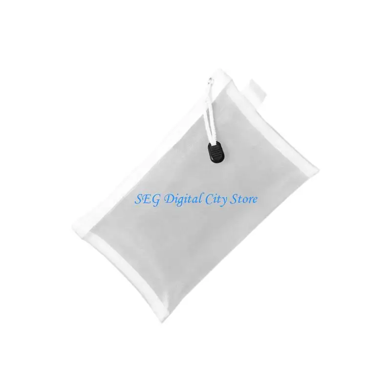U75B 8Pcs Stackable Nylon Meshes Storage Solution Zippered Organizers Bags Perfect For Craft Beads Stationeries Small Item