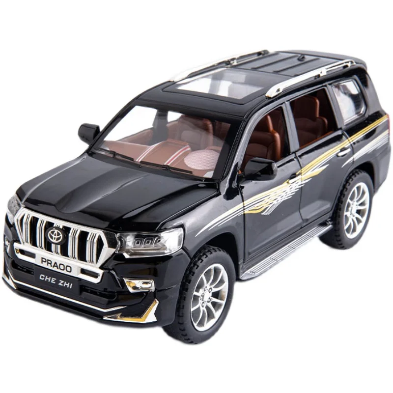 1:24 High simitation TOYOTA LAND CRUISER PRADO Alloy Metal Car Model Toys With Pull Back For Kids Birthday Gifts Free Shipping