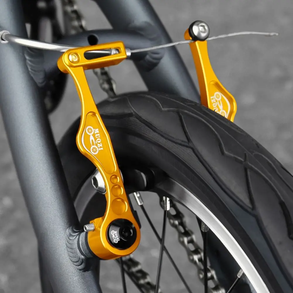 

Bike Parts Aluminum Alloy Bike Brake Set Short/Long Practical Cables and Lever Kit Ultralight V Brake Caliper Set Folding Bike