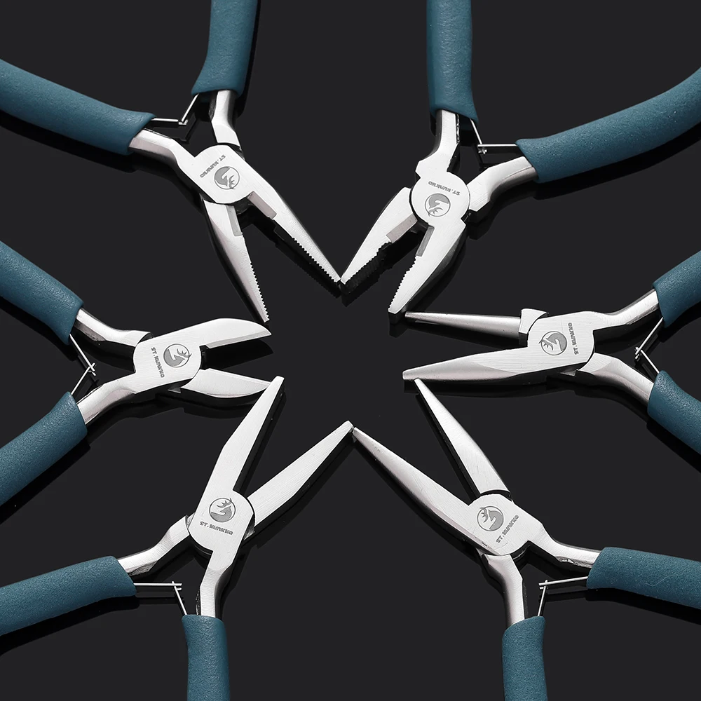 St.kunkka Customized High Quality Jewelry Making Pilers Needle Round Nose Cutting Wire Pliers for Jewelry Repair Tools