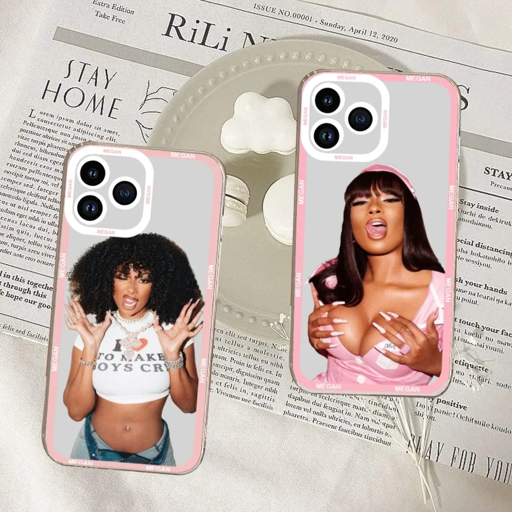 Megan Thee Stallion Rapper Phone Case For Samsung S20 S21 S22 S23 ULTRA PLUS LITE Transparent Shell