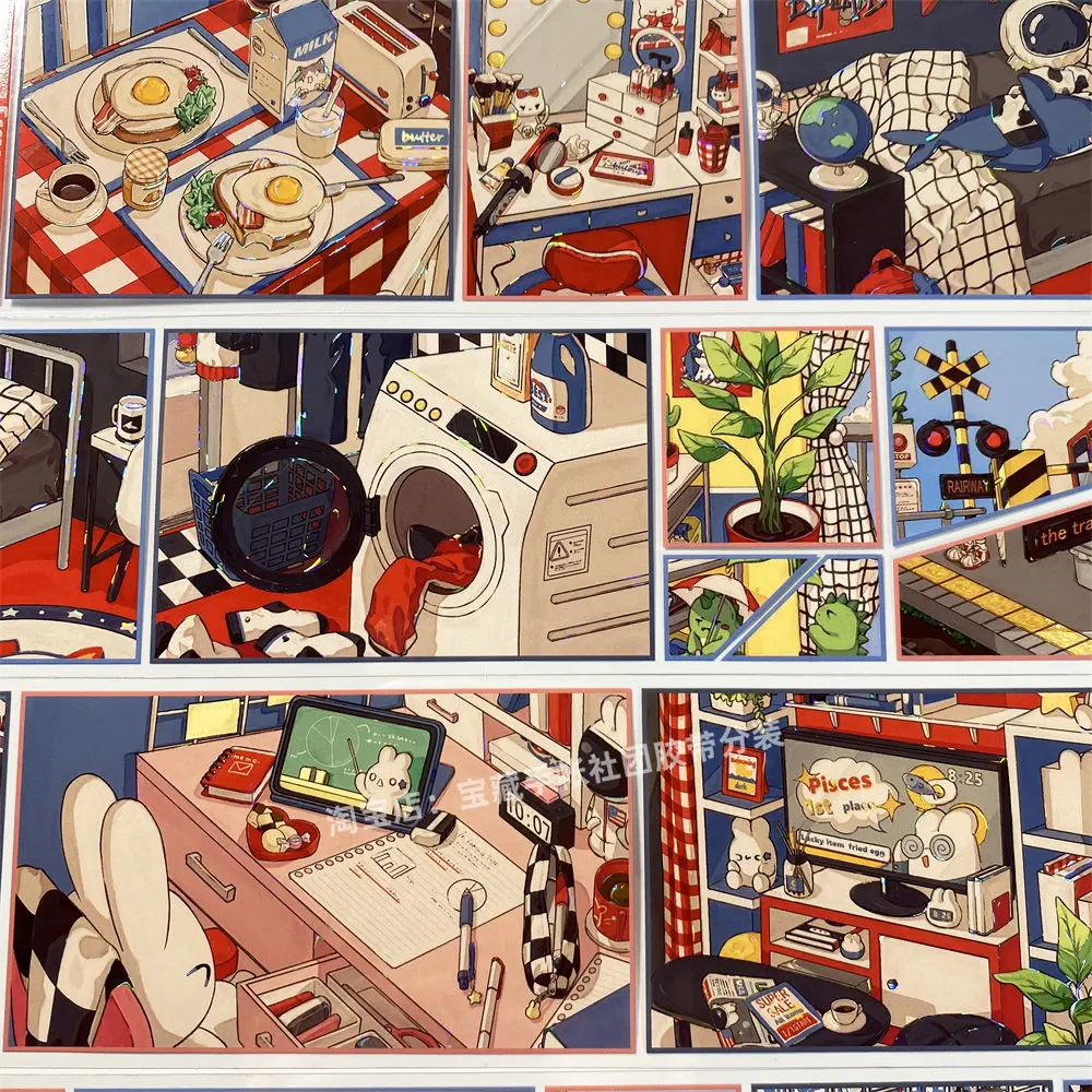 

Pet Washi Tape Y97SNOOZE WIN Xishe Antique Daily Life Journal Mobile Phone Case Sticker