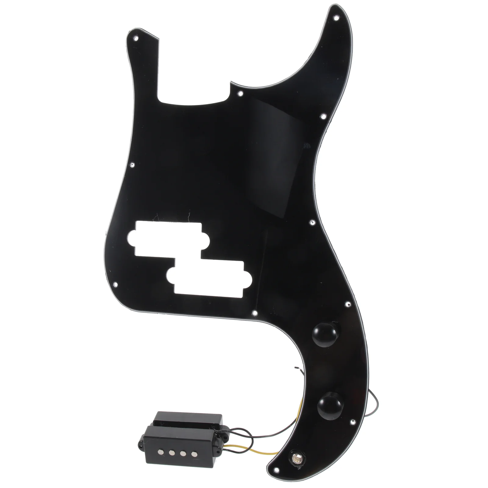 PB Bass 3 Ply Prewired Loaded Pickguard Pickup for Guitar Musical Instrument (Black) PB Bass Pickguard