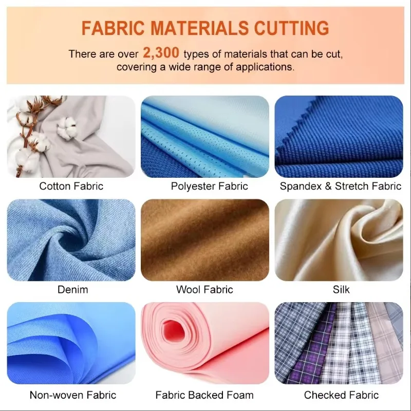 CNC automatic roll feed numerical control circular knife   for circular knife cutting printed sweat cloth