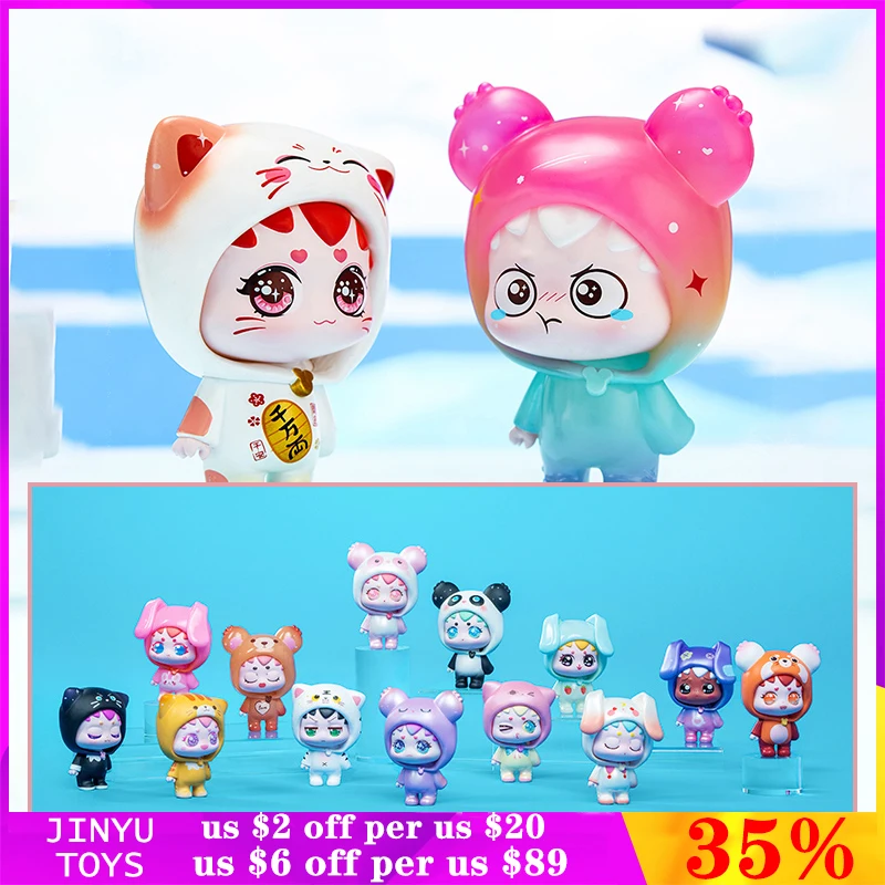 Original Kibbi Hood Cosplay Series Blind Box Confirm Style Cute Anime Figure Tide Play Model Ornament Kids Toy Collectible