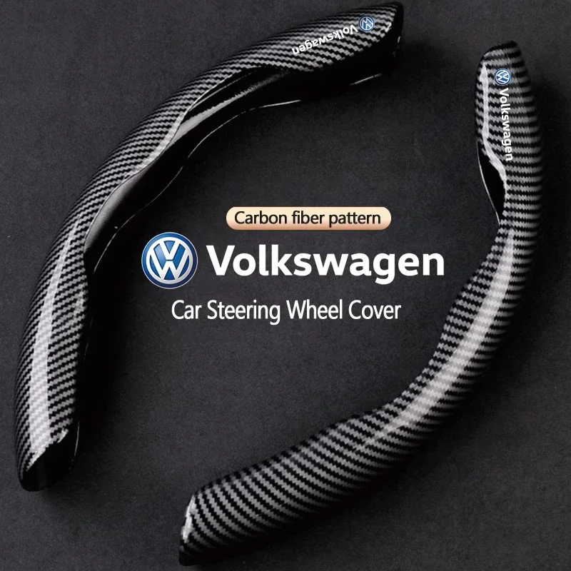 

Car Decoration Auto Steering Wheel Cover Non-Slip Accessories For VW GTI Polo Golf Passat Tiguan Arteon Touareg CC Taigo Caddy J