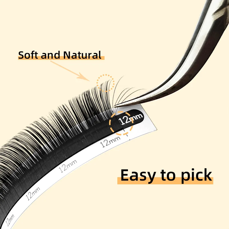 LOVE LASHES-extensión de pestañas individuales, pestañas clásicas de visón sintético, extensión de pestañas de volumen de seda rizada C/CC/D Natural