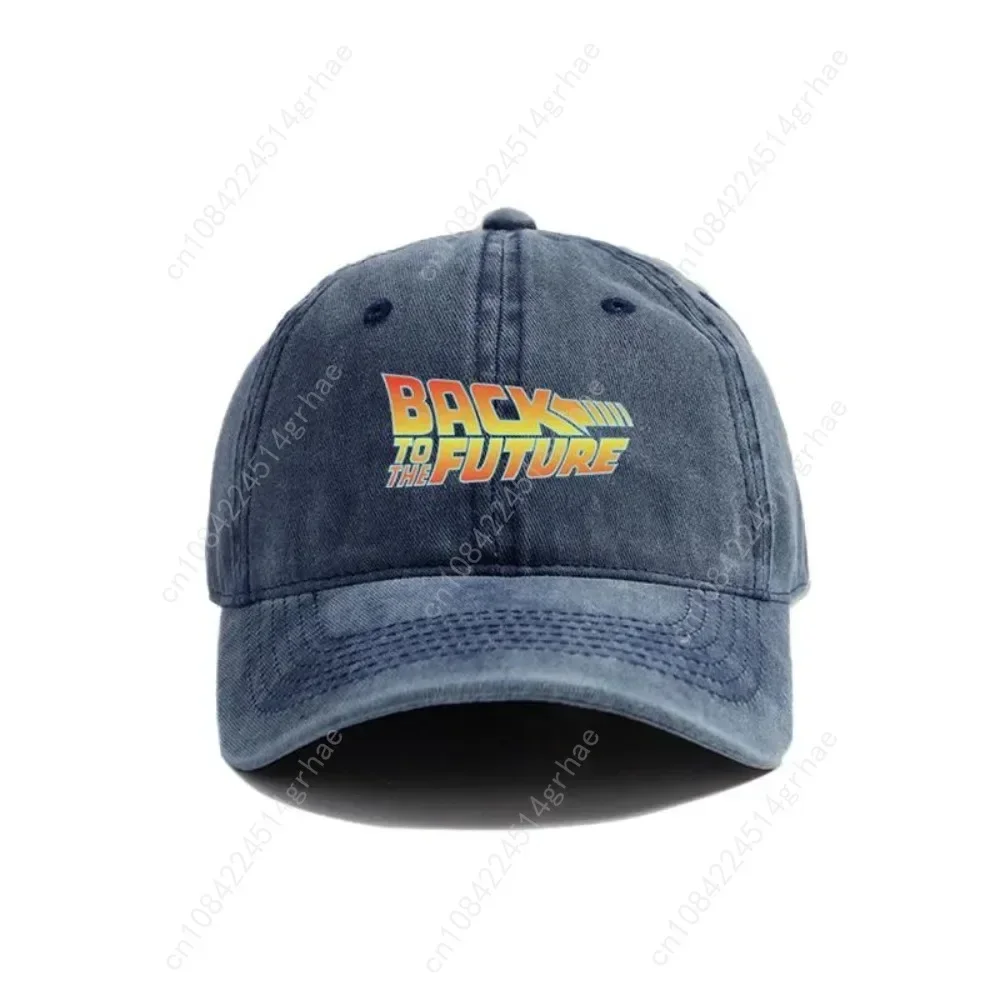 2025 Back To The Future Baseball Cap Summer Distressed Dad Hats Men Outdoor Adjustable Cotton Caps Outdoor sun protection