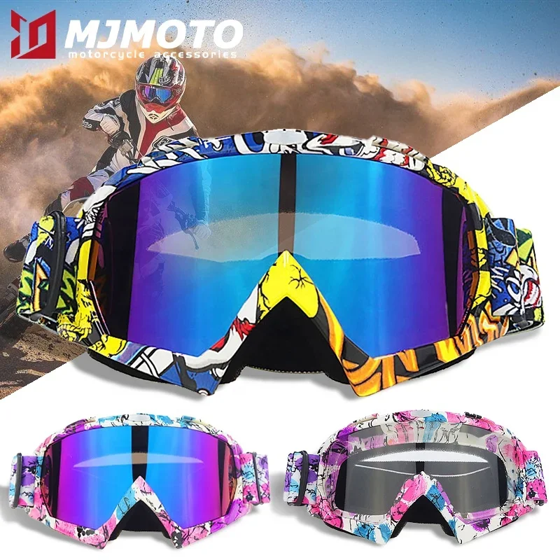 Motocross Racing Ski Glasses Helmet Goggles Unisex Snowboard Goggles Eyewear Cycling Motorcycle Windproof Goggles UV Protection