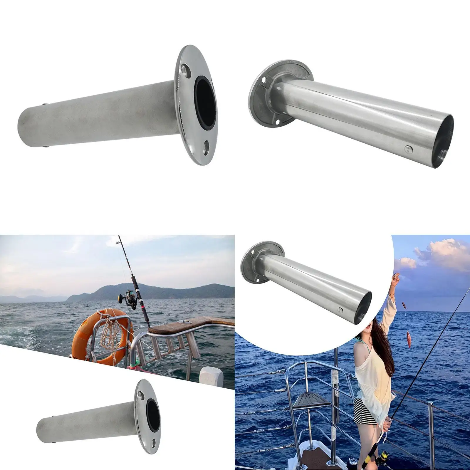 

Fishing Rod Holder Mirror Polished Marine Fitting 90 Degree for Marine Yacht