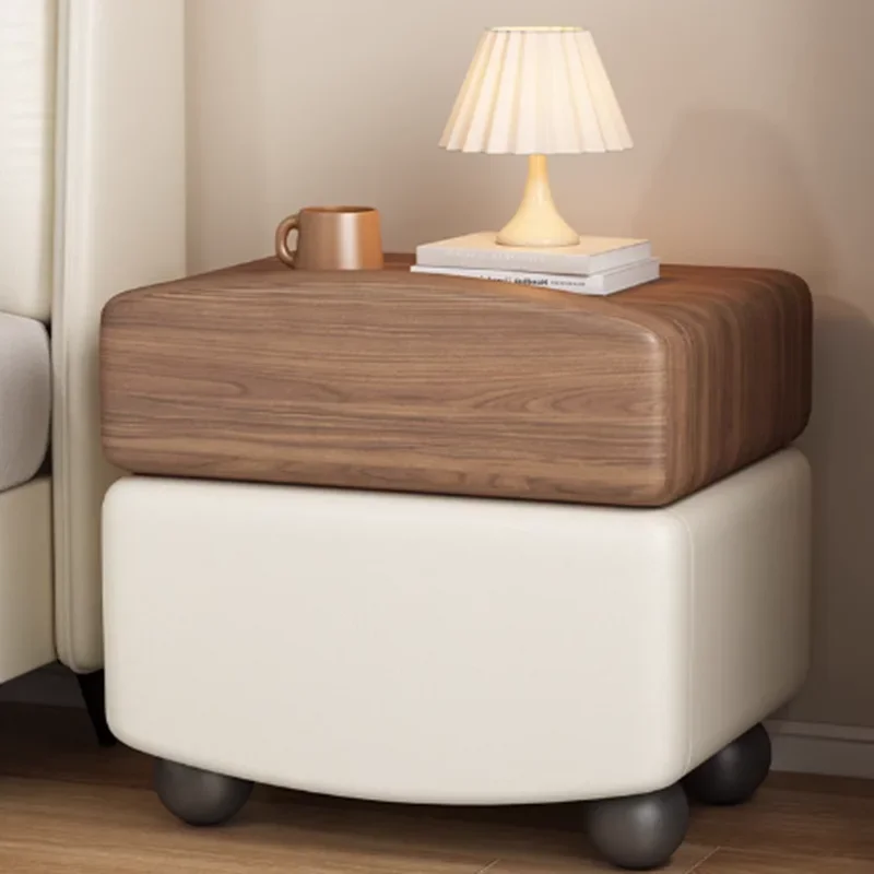 

Large Wooden Nightstands European Dark Brown Drawers Minimalist Bedsides Table Storage Modern Mesitas De Noche Cute Furniture