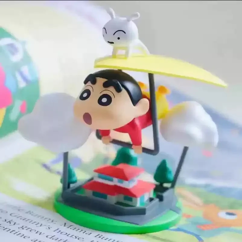 

52toys 100% Genuine Crayon Shinchan Classic Scene Blind Box Tide Play Hand-Made Car Ornaments Decorative Holiday Birthday Gifts