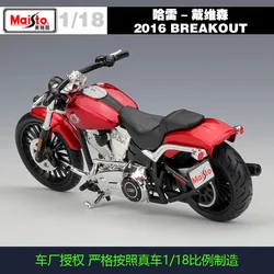 Maisto 1:18 Harley-donald Davidson 2016 Breakout Simulation Alloys Motorcycle Models Toy Ornaments Collectibles