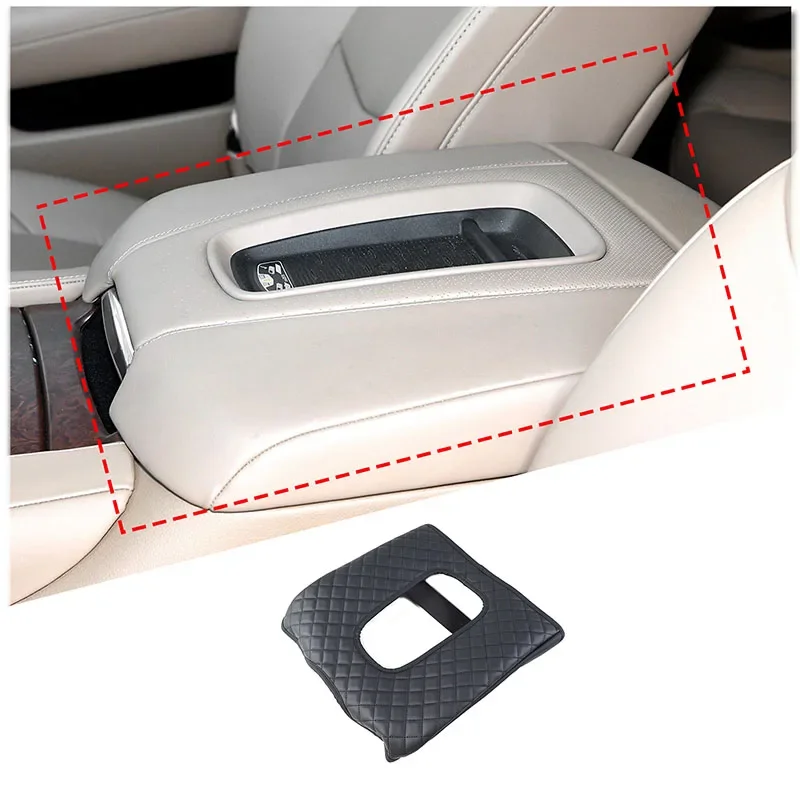 

Fit for Cadillac Escalade 2015-2020 Leather Car Center Control Armrest Box Cover Pad Car-styling Accessories