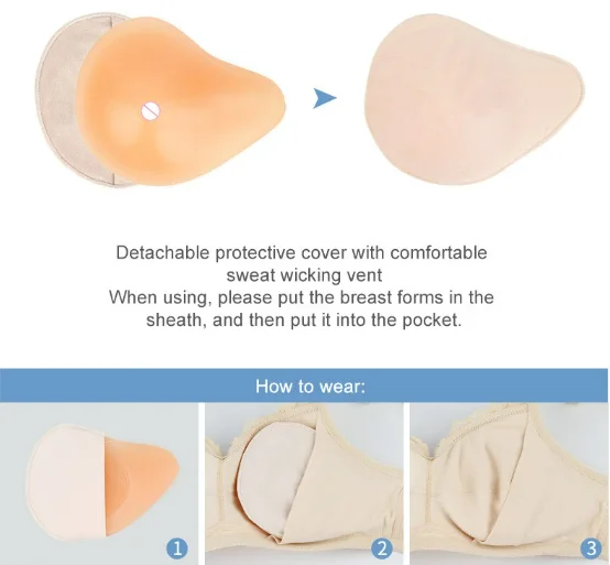 Surgical Silicone Chest Pad Fake Breast Artificial Breast Postoperative Prosthetic Breasts Rehabilitation Type Fake Breast