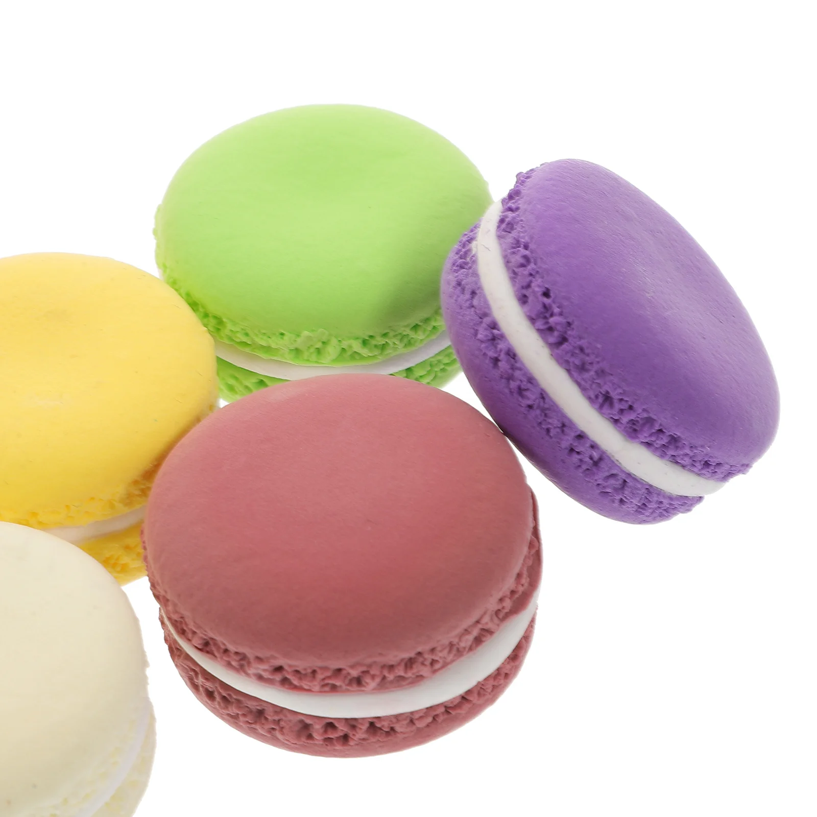 9 Pcs Cake Model Fake Macaron Ornament Biscuits Prop Cracker Artificial Dessert Toy Simulation Tabletop Decor