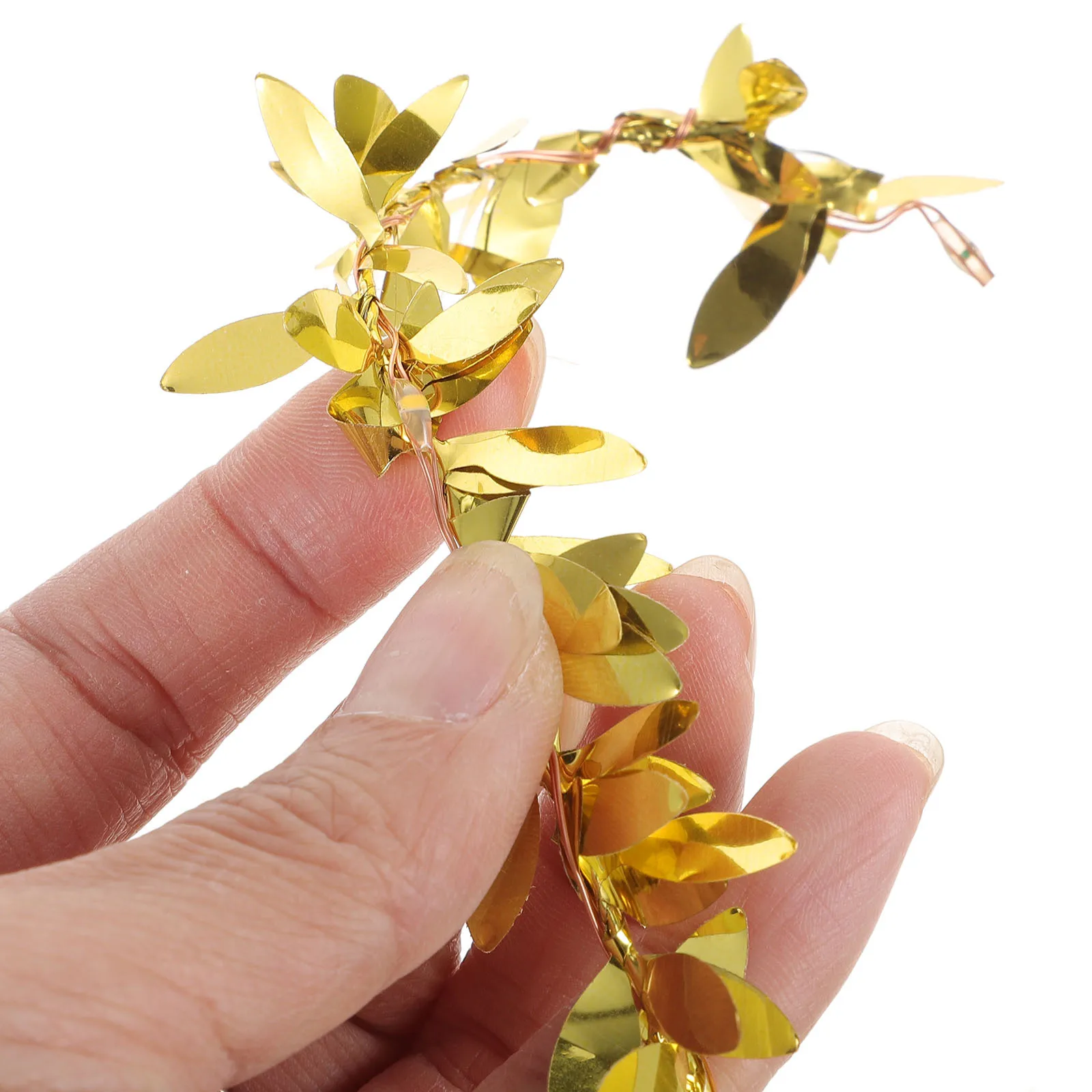 2 متر 20 LED الذهبي بهرج مصباح ورقة سلسلة أضواء لغرفة النوم الكرمة ديكور داخلي حفلة جارلاند جدار نافذة الباب معلقة