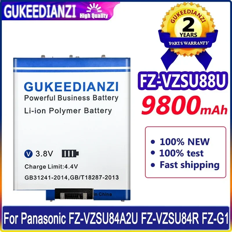 Large Capacity Replacement Batteries FZ-VZSU88U 9800mAh For Panasonic FZ-G1 FZ-VZSU84A2U FZ-VZSU84U FZ-VZSU84R Laptop Battery