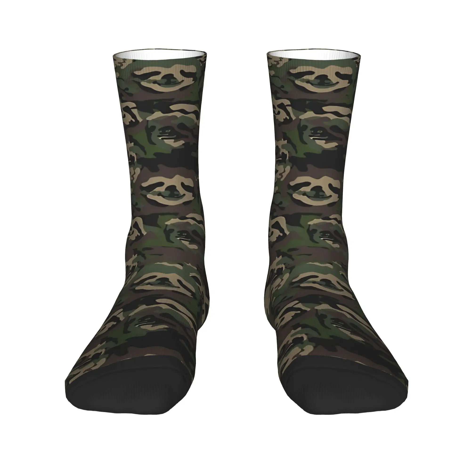 Sloth Camouflage  Socks  Non-Slip Stockings Couple High Quality Running Sports Socks Autumn Funny Custom Socks