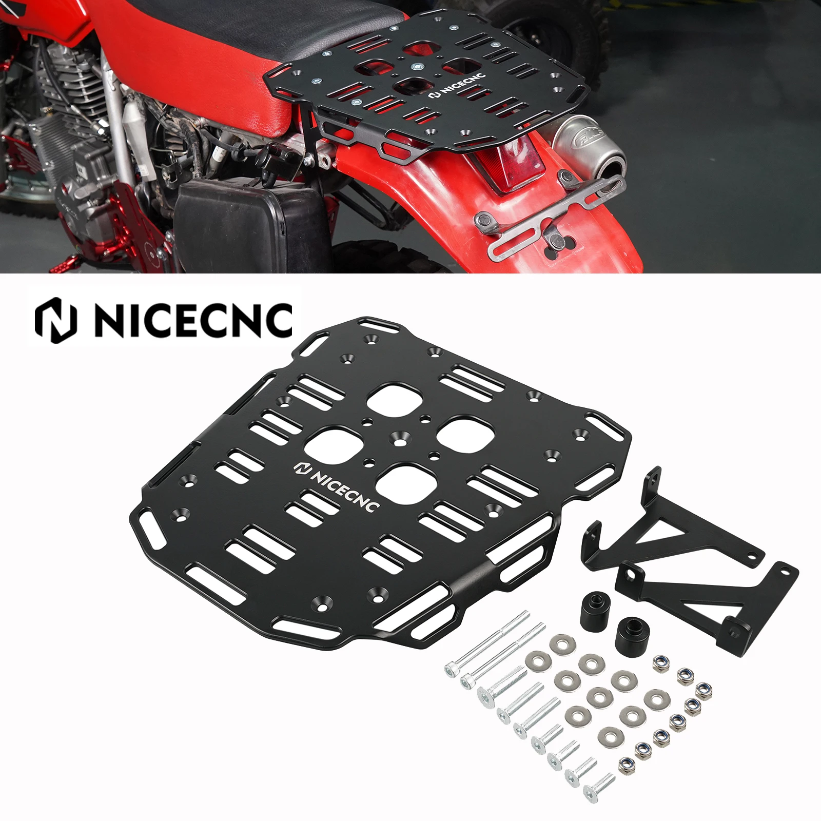 

For Honda XR650L XR 650L 650 L 1993-2025 2024 2023 2022 2021 2020 Motorcycle Rear Luggage Rack 5052 Billet Aluminum Accessories