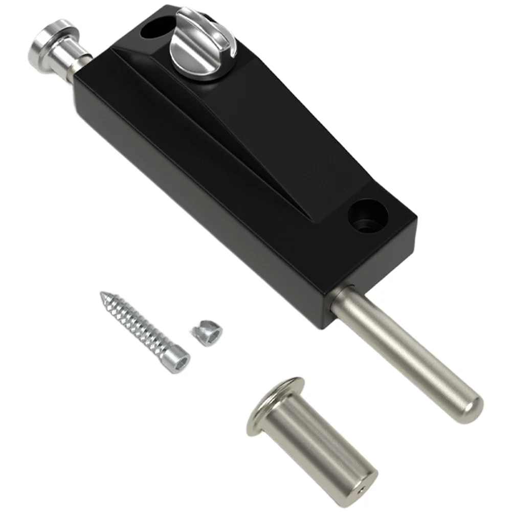 Zinc Alloy Door Lock Bolt Revolving Design for Glass Doors Compatible with Twist and Key Operation 10.9x3.9x5.8cm Size