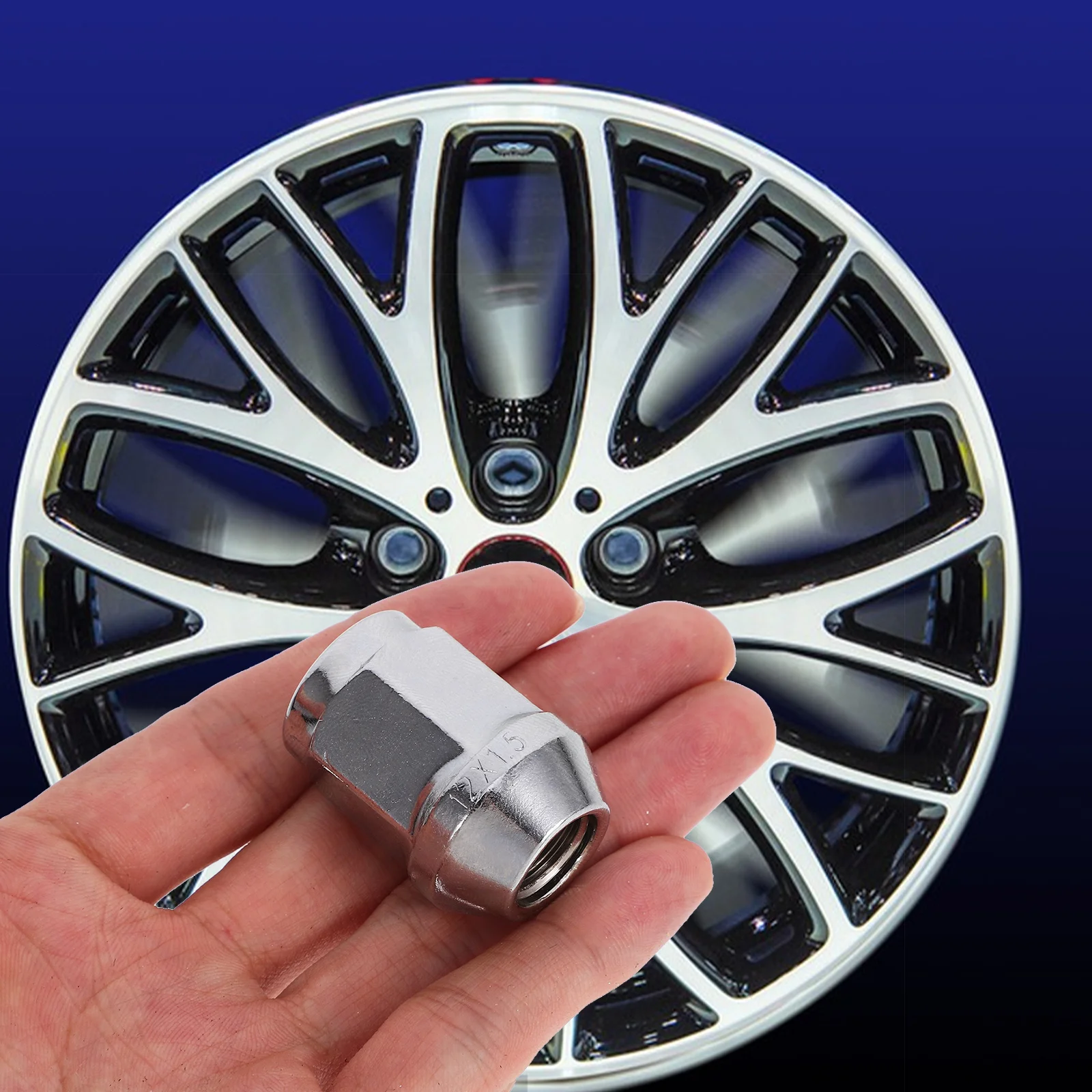 

10Pcs Long Lasting Lug Nuts for Truck Tires Precise Dimensions Safe Durable Automotive Components Modification