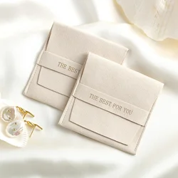 10pcs/Lot Microfiber Jewelry Packaging Gift Bags Envelope Velvet Jewelry Pouch Necklace Ring Gift Pouches Wholesale