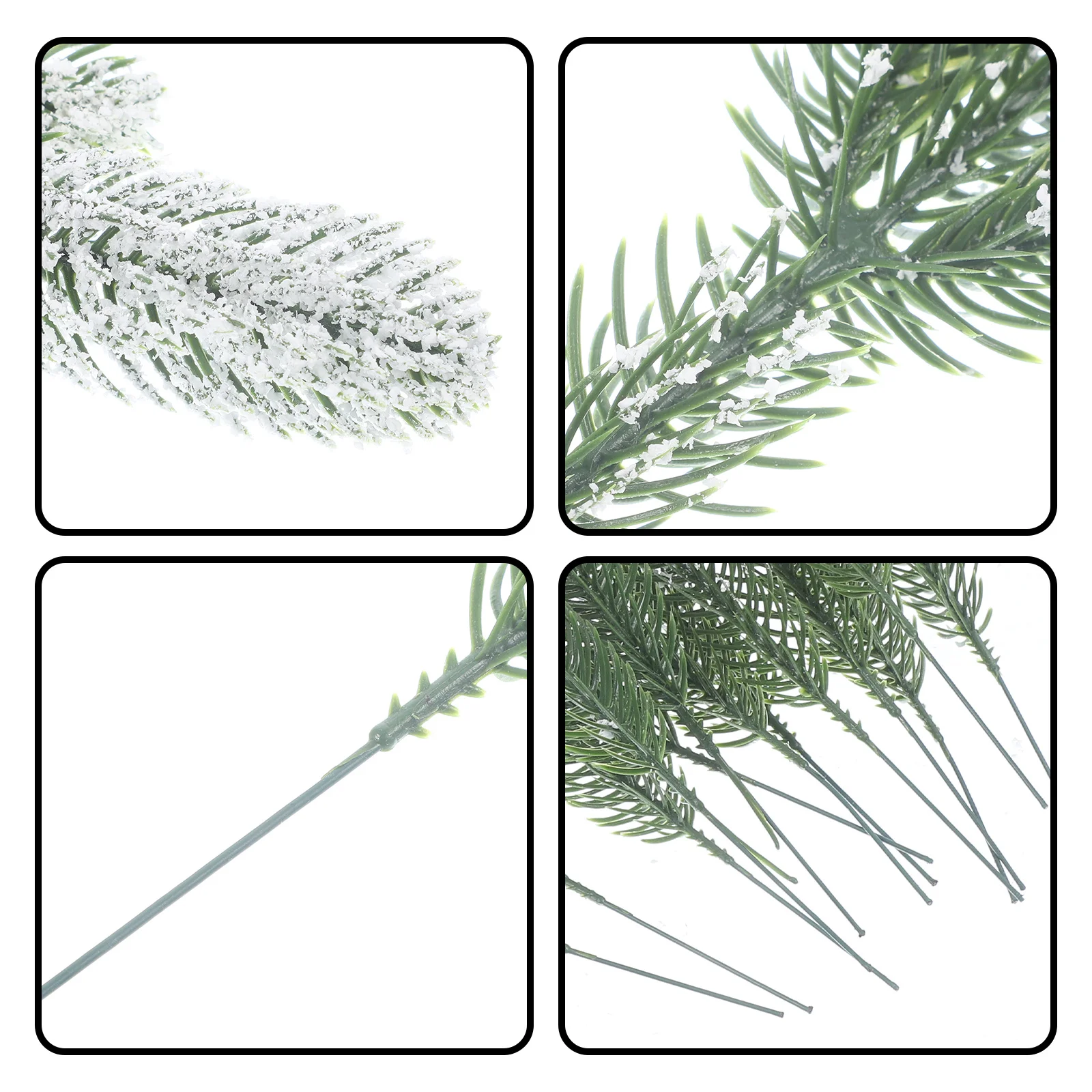 

24Pcs Artificial Pine Needles Picks Realistic Faux Pine Branches for Christmas Wedding Decor Home Holiday Party Supplies Wreath