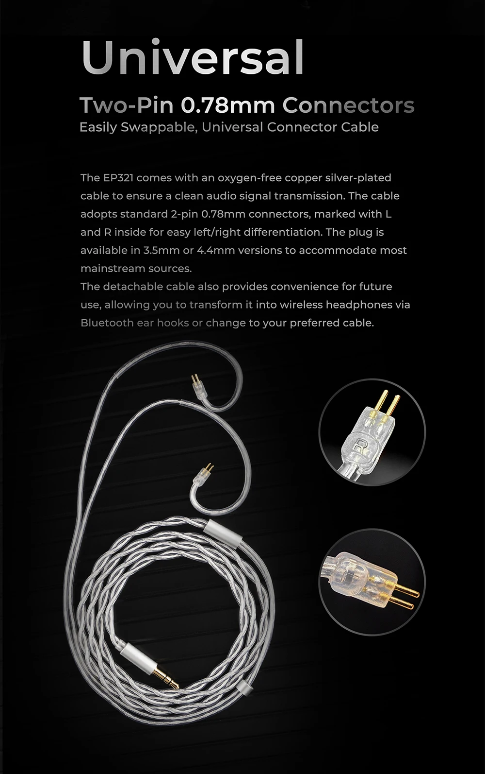 Binary EP321-MEMS 6-Treiber Tribrid IEM 2DD+3BA+MEMS Direktantrieb Hi-Res Audiophile In-Ear Monitor Kopfhörer HiFi Musik-Ohrhörer – Detail 10