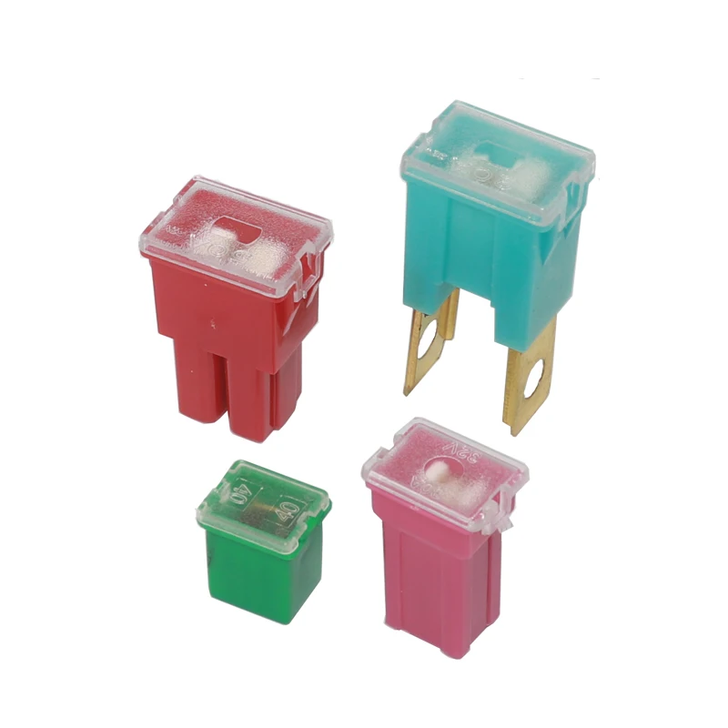 【5PCS】Square Fuse long feet male Fuse 20A 30A 40A 50A 60A 70A 80A 90A 100A 120A Large size Medium Small Mini