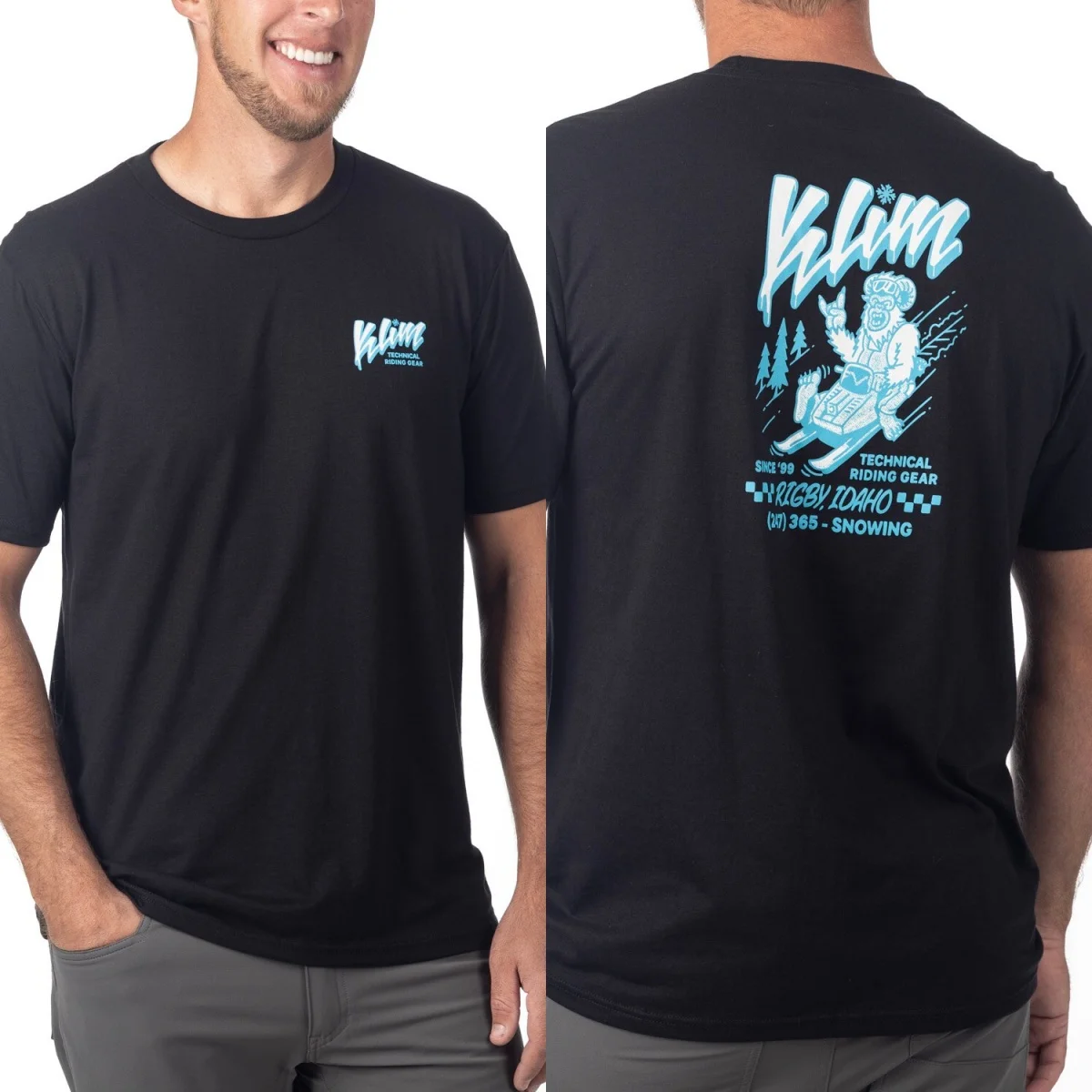 2026 Powabunga Tri-blend Tee _ KLIM Cotton Graphic Printing High-end Luxury Unisex Style Both of Men and Women