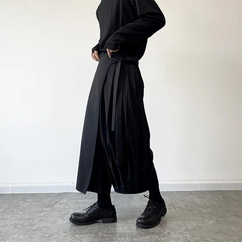 Casual Shirring Wide Leg Straight Leg Culottes