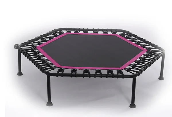 Bouncing trampoline family indoor sports training equipment children's trampoline hexagonal trampoline elastic bed