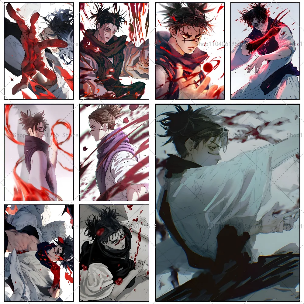 1PC Anime Jujutsu Kaisen Choso Poster Self-adhesive Art Waterproof Paper Sticker Coffee House Bar Room Wall Decor