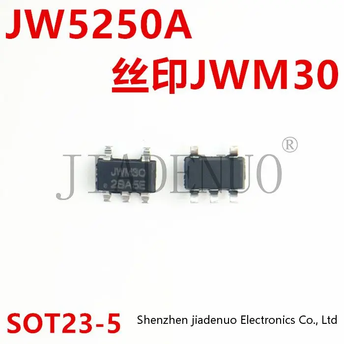 (10-20pcs)100% New JW5250A SOT23-5 silk screen JWM30 synchronous step-down voltage regulator chipset