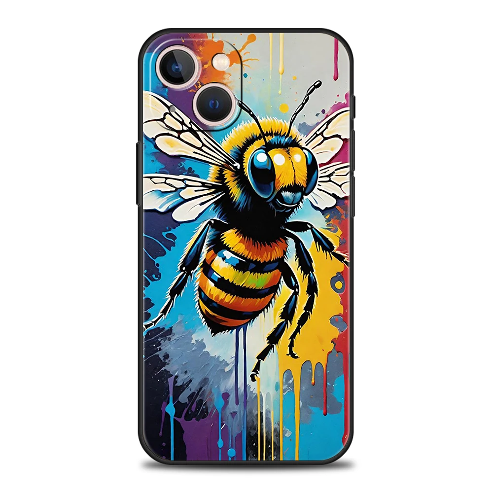 Bugs Bees Scientific Decomposition Phone Case Cover for iPhone 16 15 14 13 12 Pro Max 11 Pro Max 7 8 Plus XS XR Soft TPU Shell